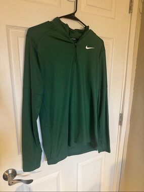 Nike Green Quarter-Zip Athletic Pullover